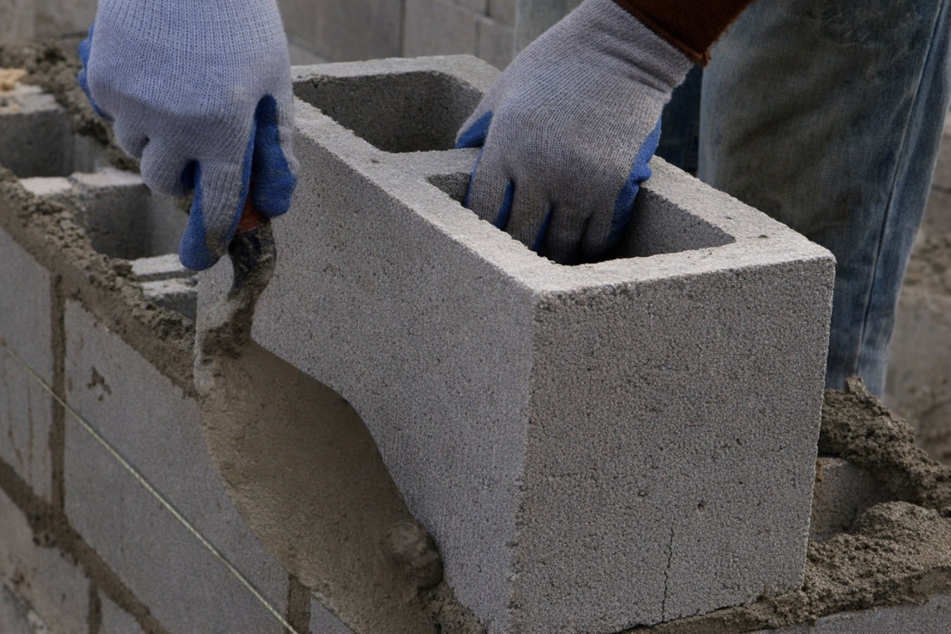 Foundation block wall installation